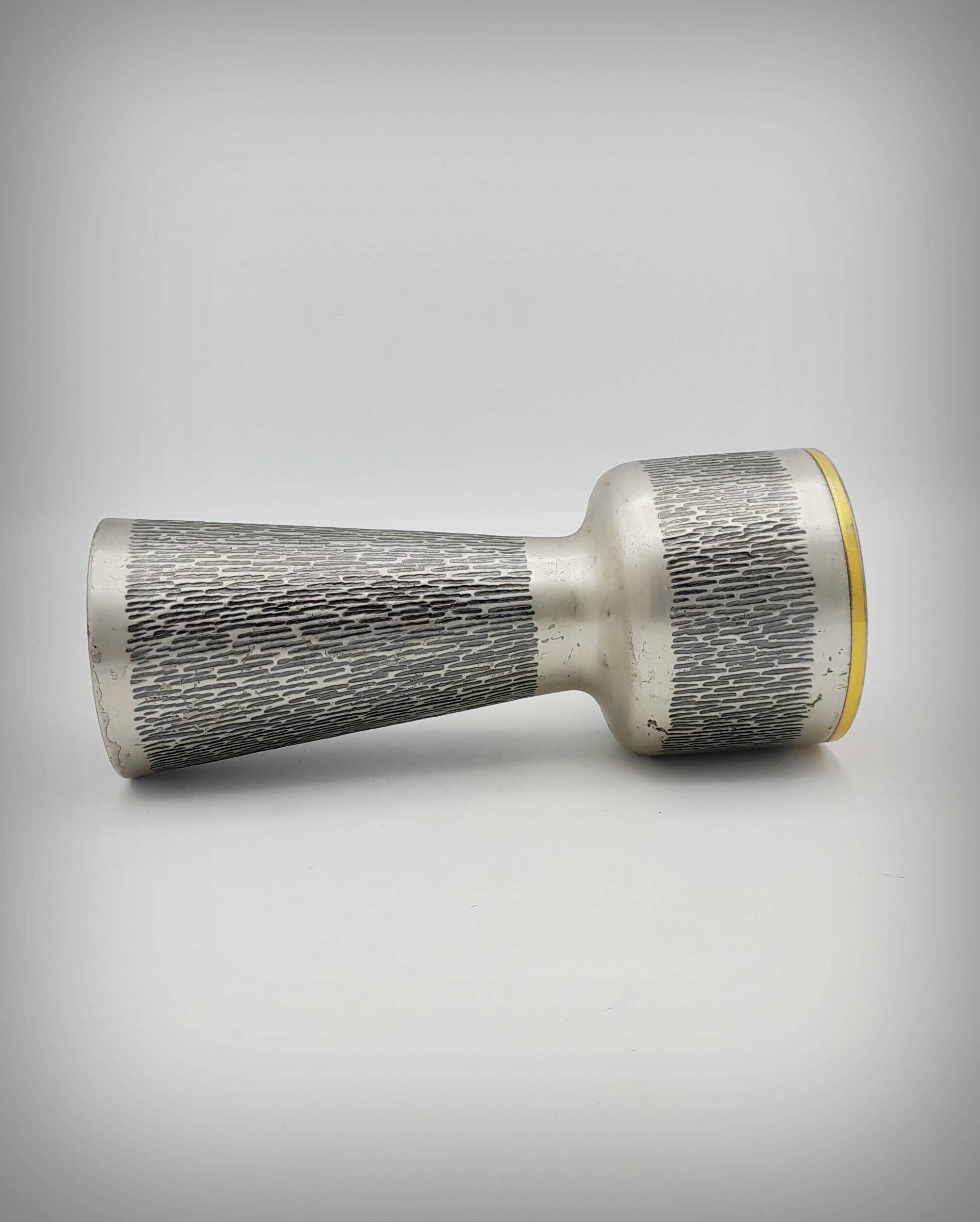 Brutalist metal chalice cup, Spain, 1960s