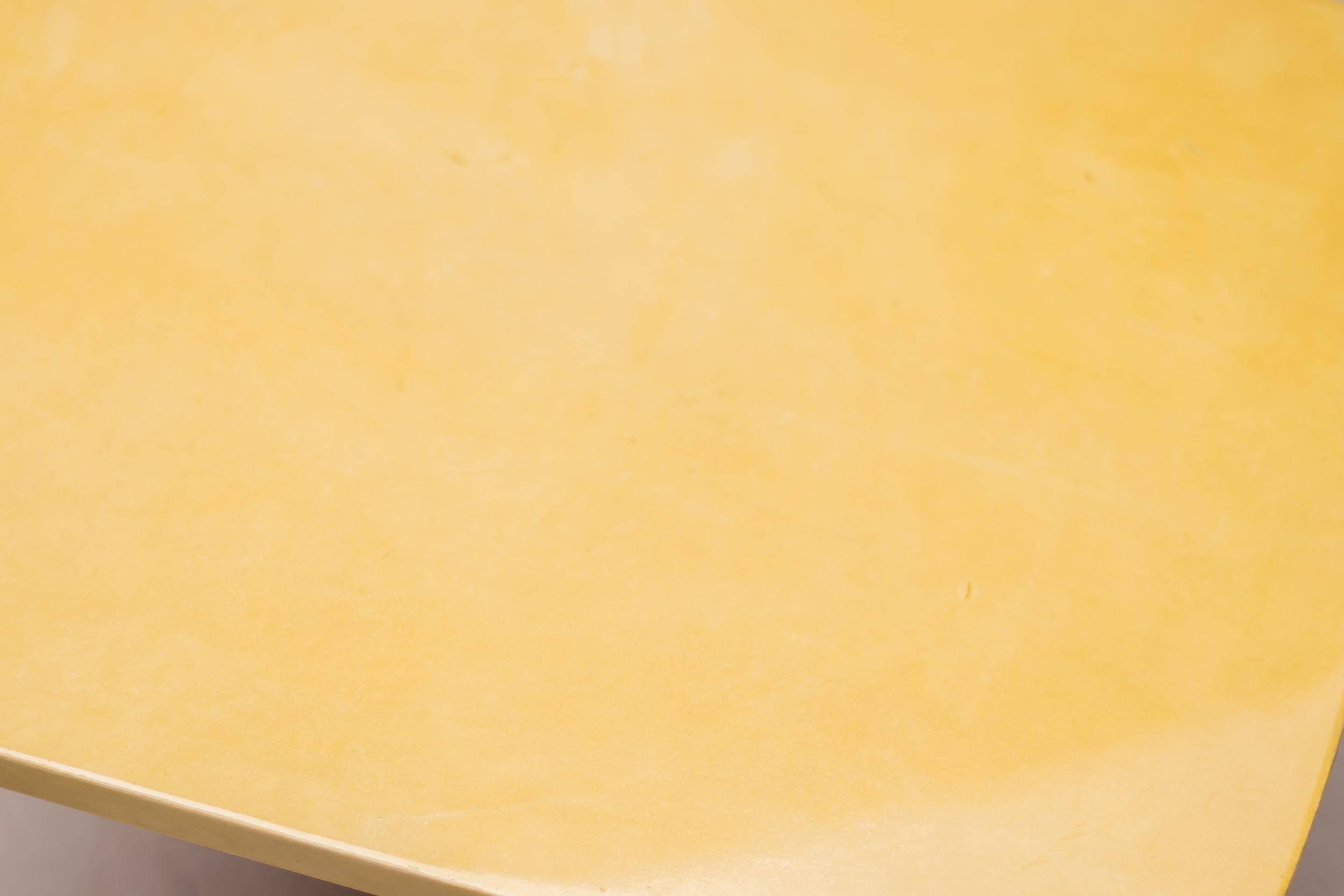 Side table in brass and lacquered goat skin by Aldo Tura, Italy, 1950s.