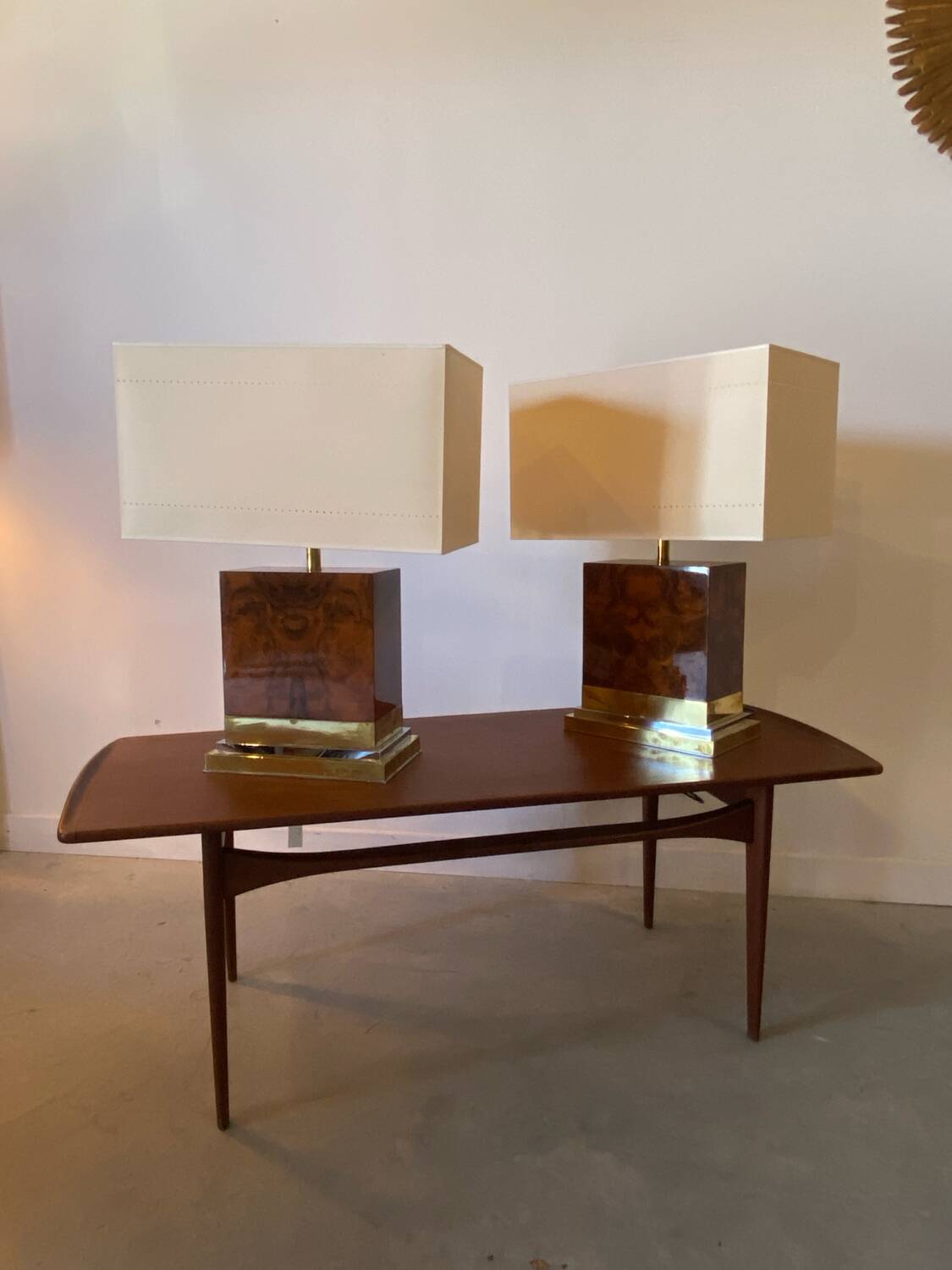 Pair of Jean-Claude Mahey lamps, 1975