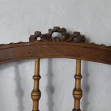 Ancienne chaise volante Louis XVI cannée noeud