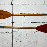 Pair of old wooden paddles