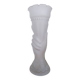 Frosted glass torch hand vase