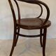 Fauteuil de bureau en bois courbé J.J  Kohn