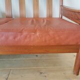 Dyrlund leather sofa from the 60s