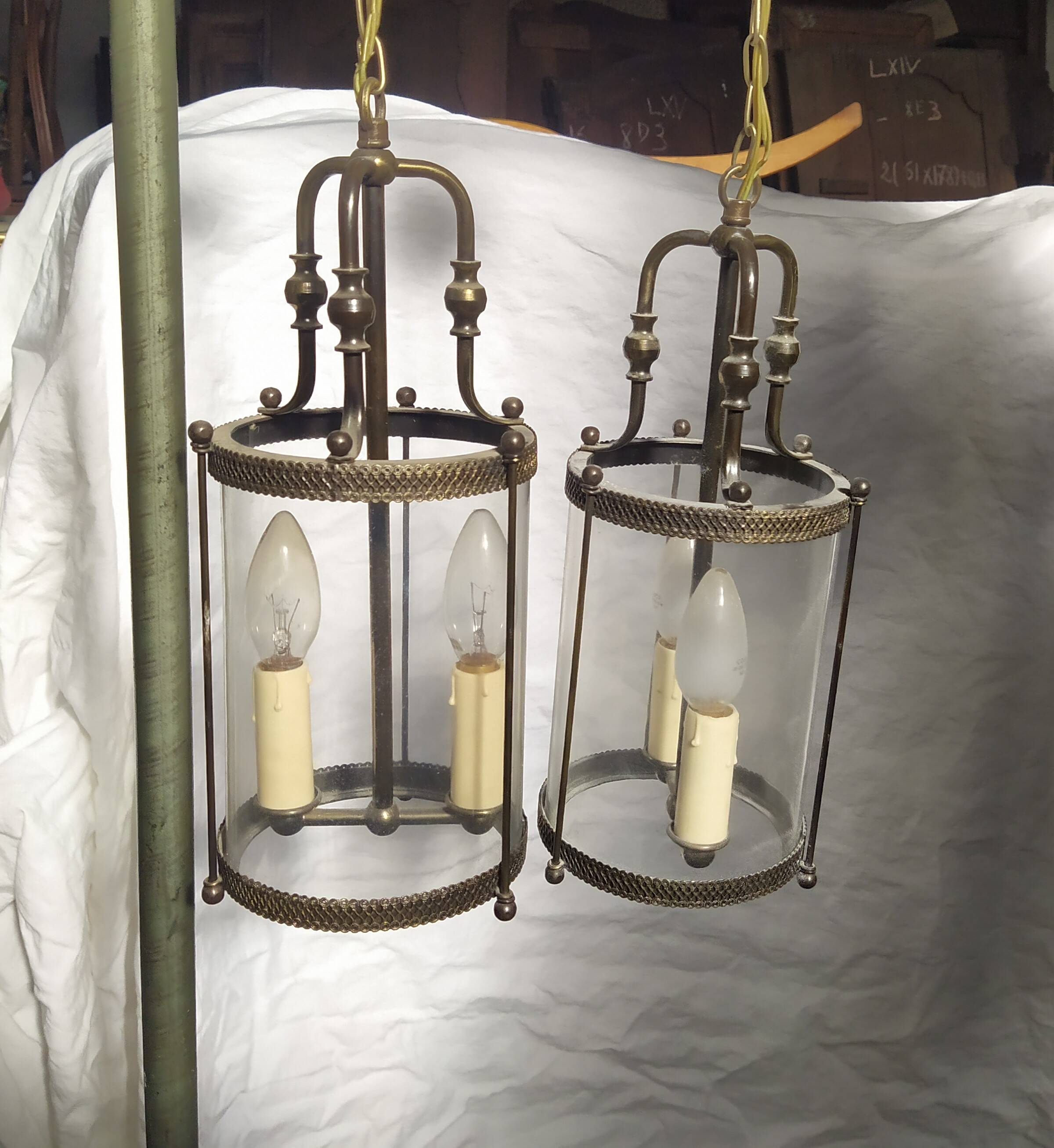 Pair of interior lanterns