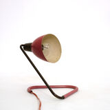Robert Caillat, red and gold lamp from the years 1950