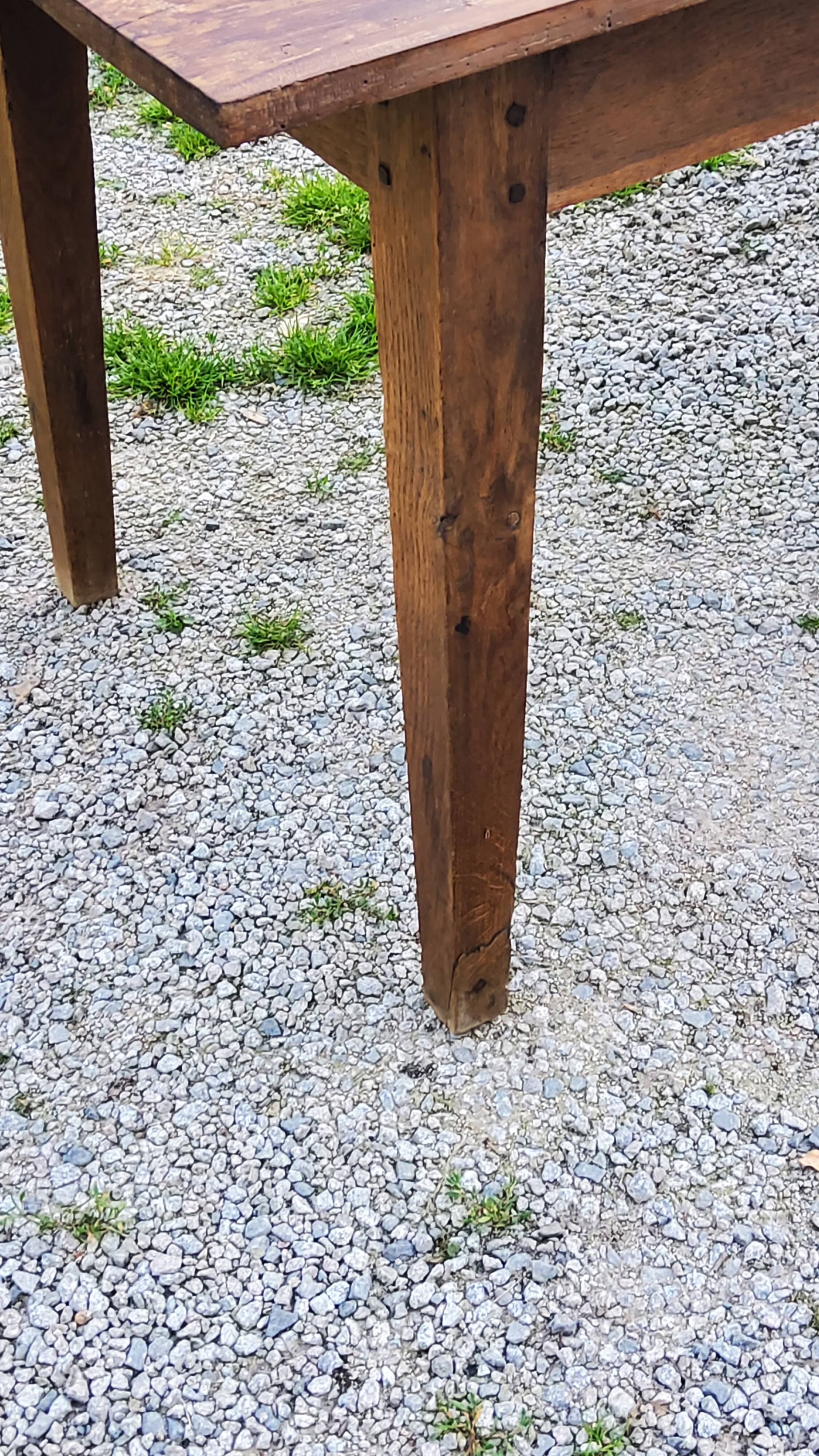 Old farm table spindle legs 195cm