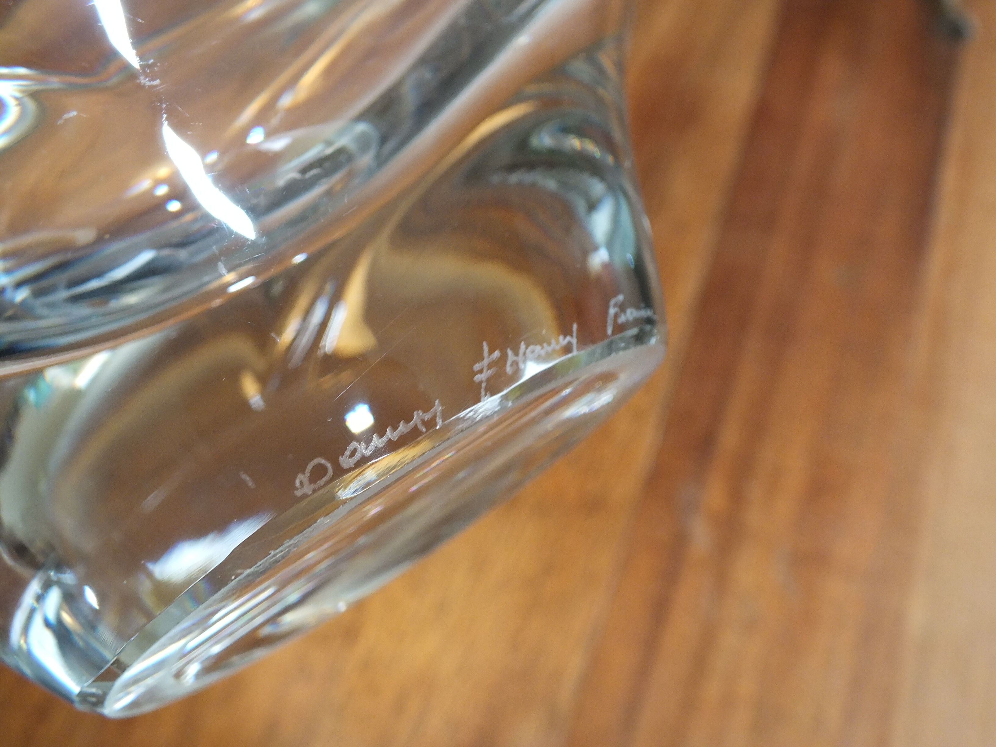 Molded crystal cut by Daum Nancy