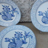 6 Limoges porcelain dessert plates Bracieux Deshoulieres