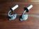 Set of 2 bronze wall chandeliers 1 fire