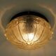 1970s mid century SCONCE or CEILING FIXTURE petal-shaped glass