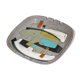 Ceramic ashtray decor colorful cubist 60s