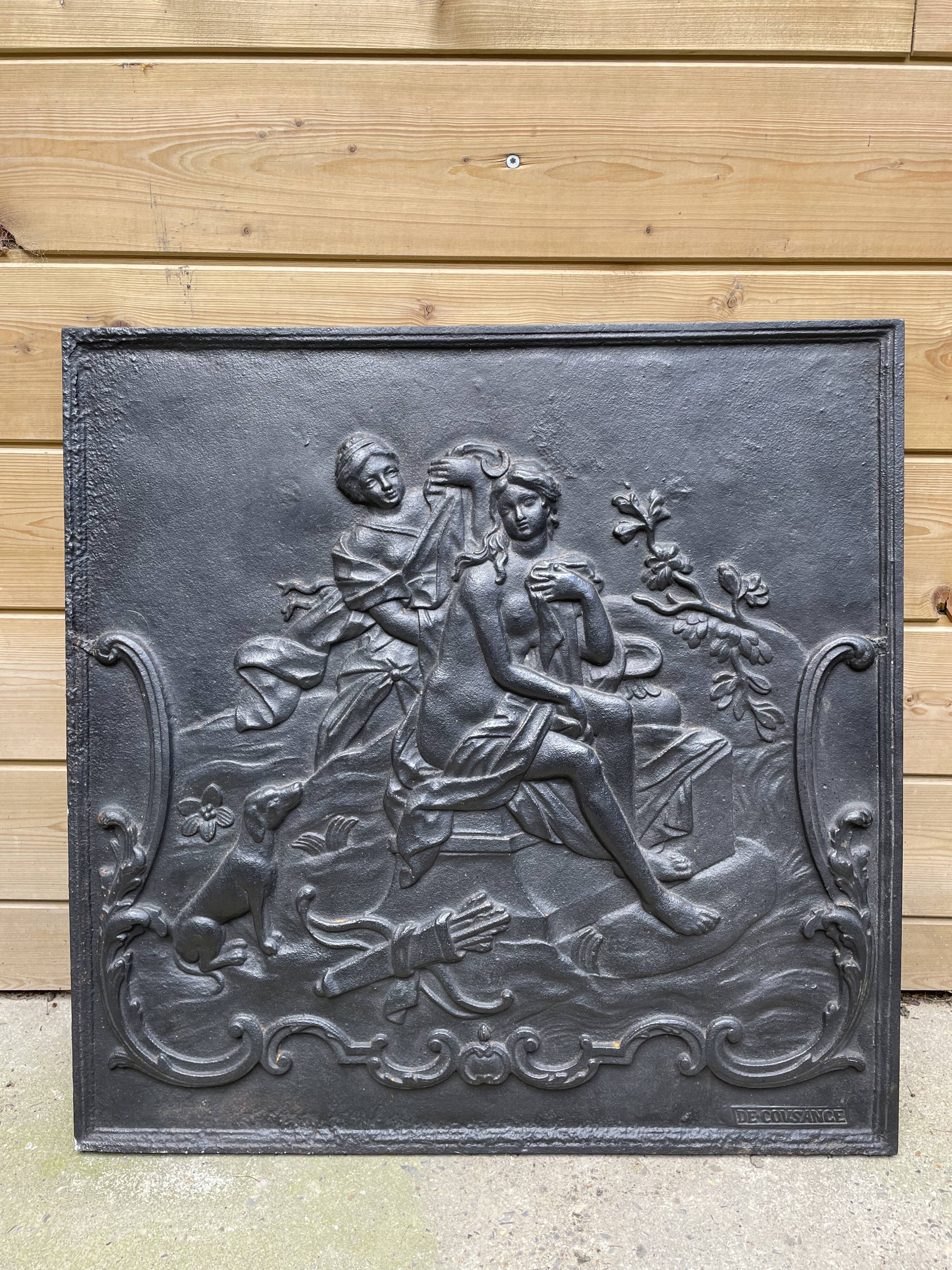 Plaque de cheminée en fonte de Cousance Selency