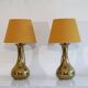 Pair of brass lamps 1960