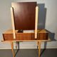 Coiffeuse vintage 1950 / 1960 à miroir pliant et démontable : transformable en bureau