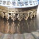 Ancient gold metal and brass lantern