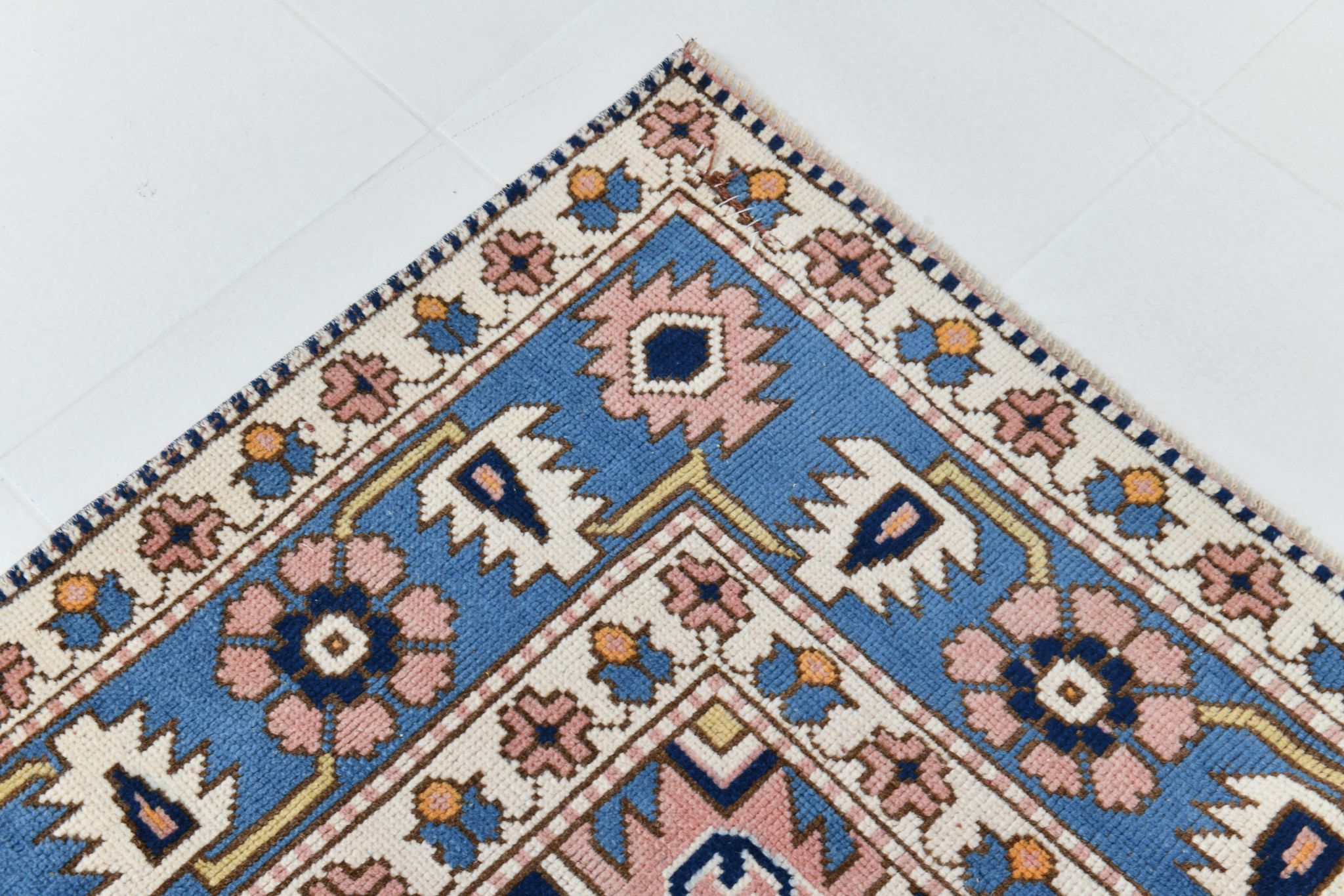 6x9 oushak vintage rug, 186x267cm