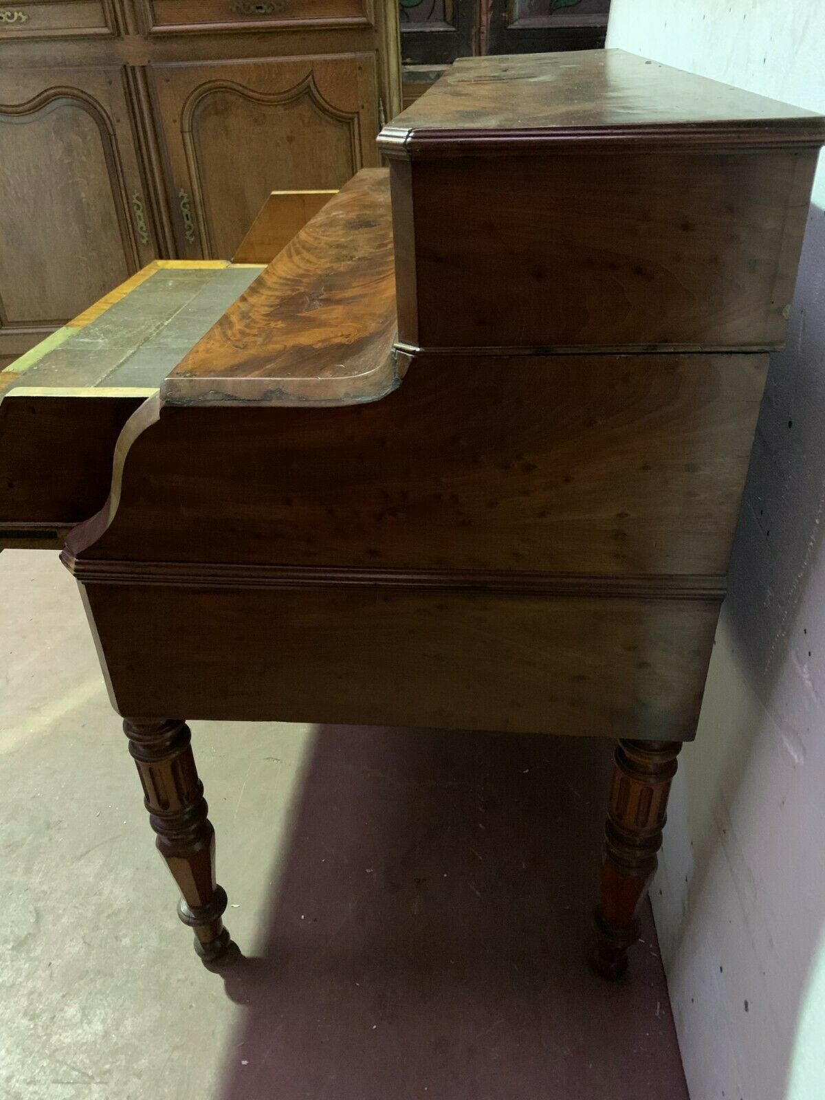Bureau a cylindre en acajou Louis Philippe XIX siècle