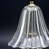 Set of 2 Art Deco Murano glass Barovier e Toso table lamps, 1950