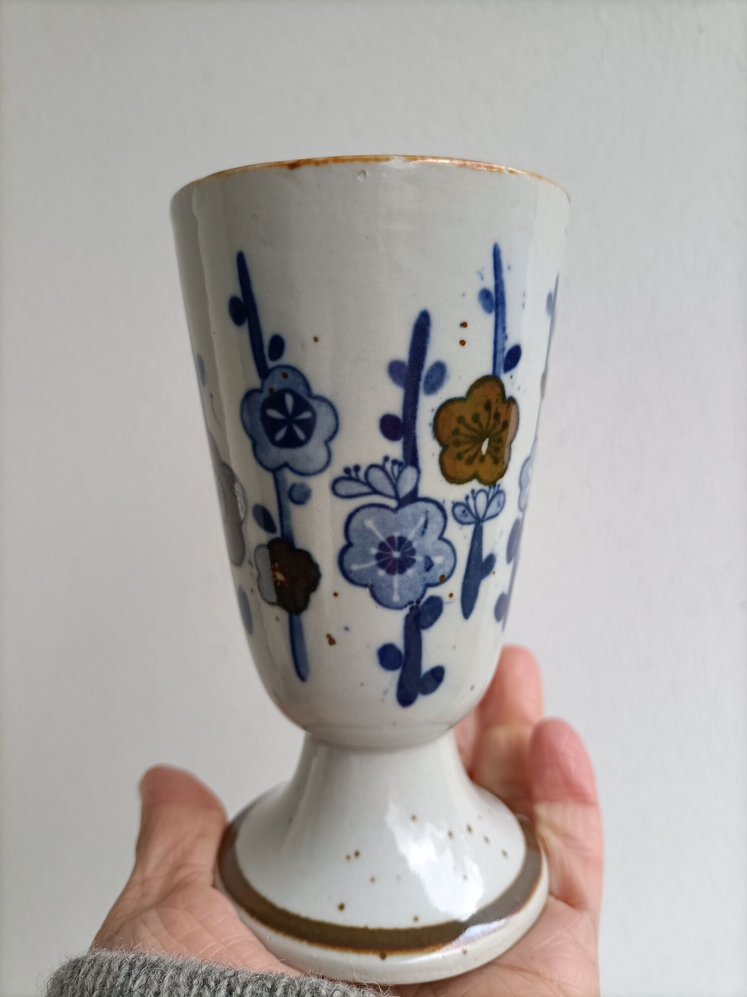 Set of 2 mazagrans art nouveau porcelain ancient China