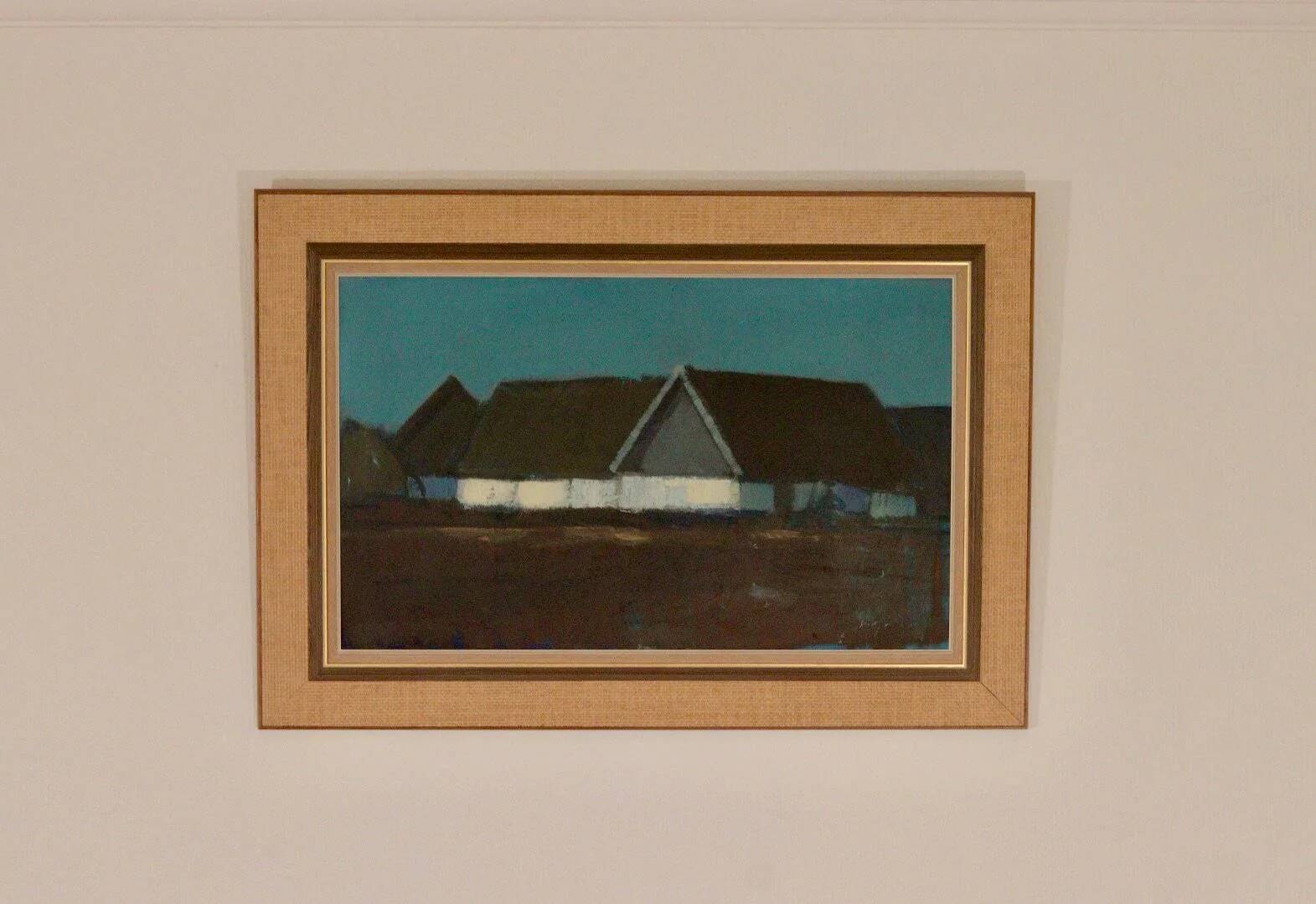Farm house against a blue sky by Bengt Hillgrund