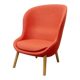 Fauteuil lounge Hyg Lounge rouge Normann Copenhagen