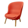Fauteuil lounge Hyg Lounge rouge Normann Copenhagen
