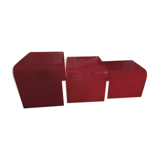 Set of 3 tables in plexiglas