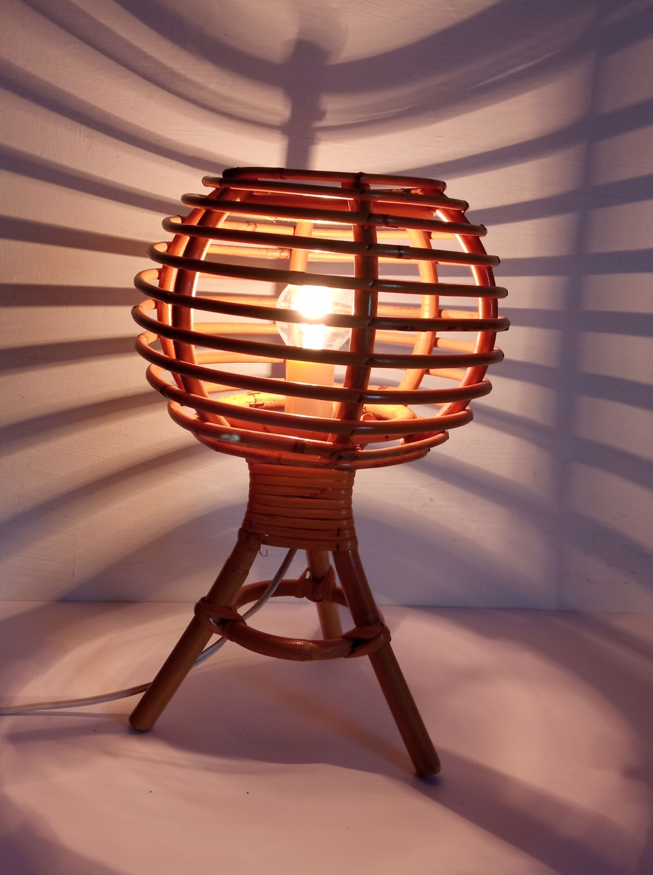 Lampe de chevet bambou