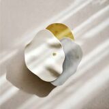Wall lamp by Amande Haeghen ceramic and brass