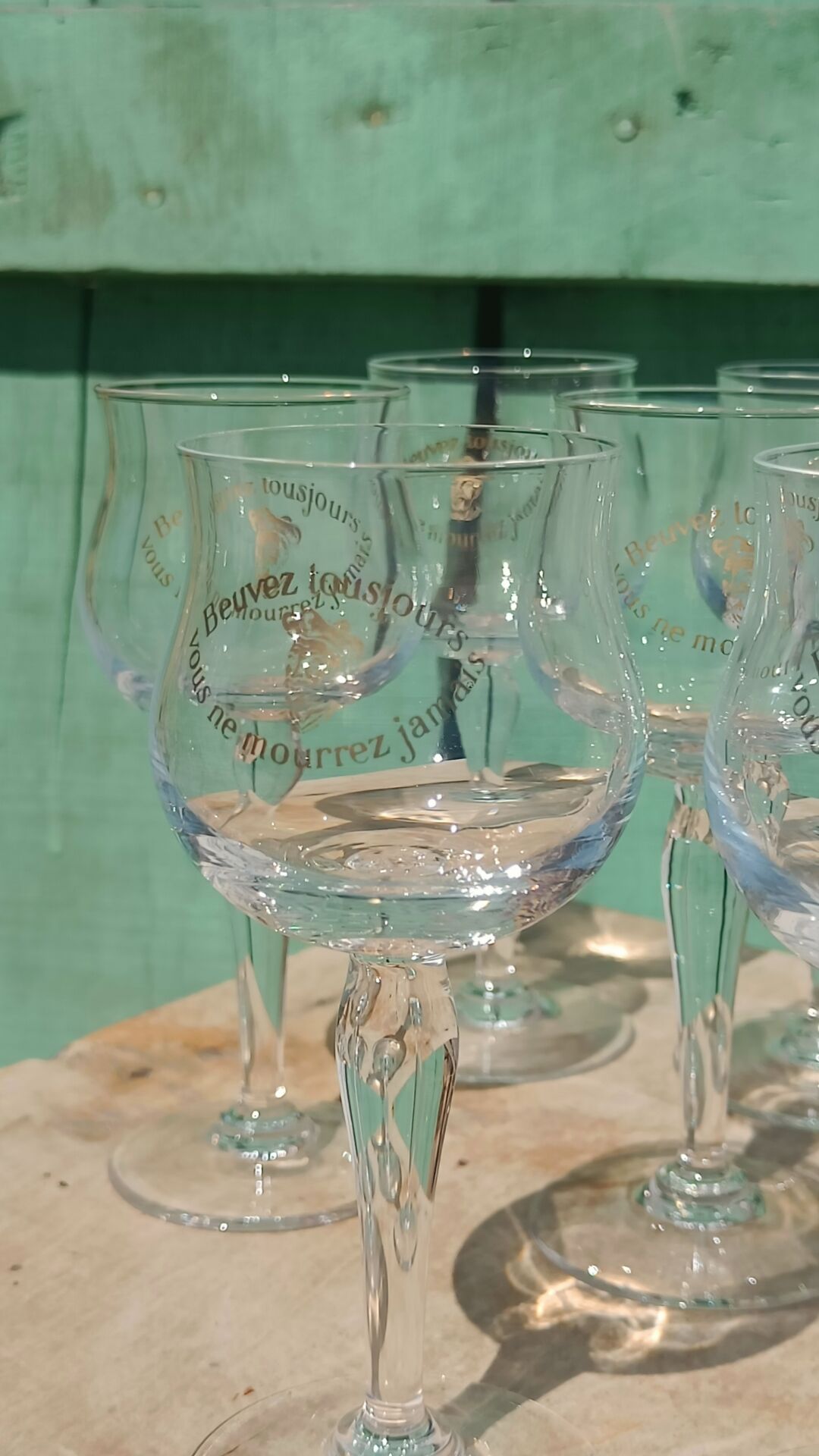 Chinon Rabelaisian glasses – Touraine – vintage glassware