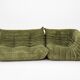 Michel Ducaroy for Ligne Roset Olive Togo 2-seat Sofa and corner seat, Set of 2