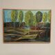 Huile sur toile suédoise « Vue de Marstrand » des années 70 par Alvar Andersson