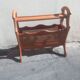 Vintage wood magazine door and caning