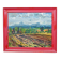Oil painting by Alexander Michael depicting a landscape with a field, 1975.