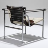FAUTEUIL EN CUIR LC1, LE CORBUSIER, CASSINA, 1960s