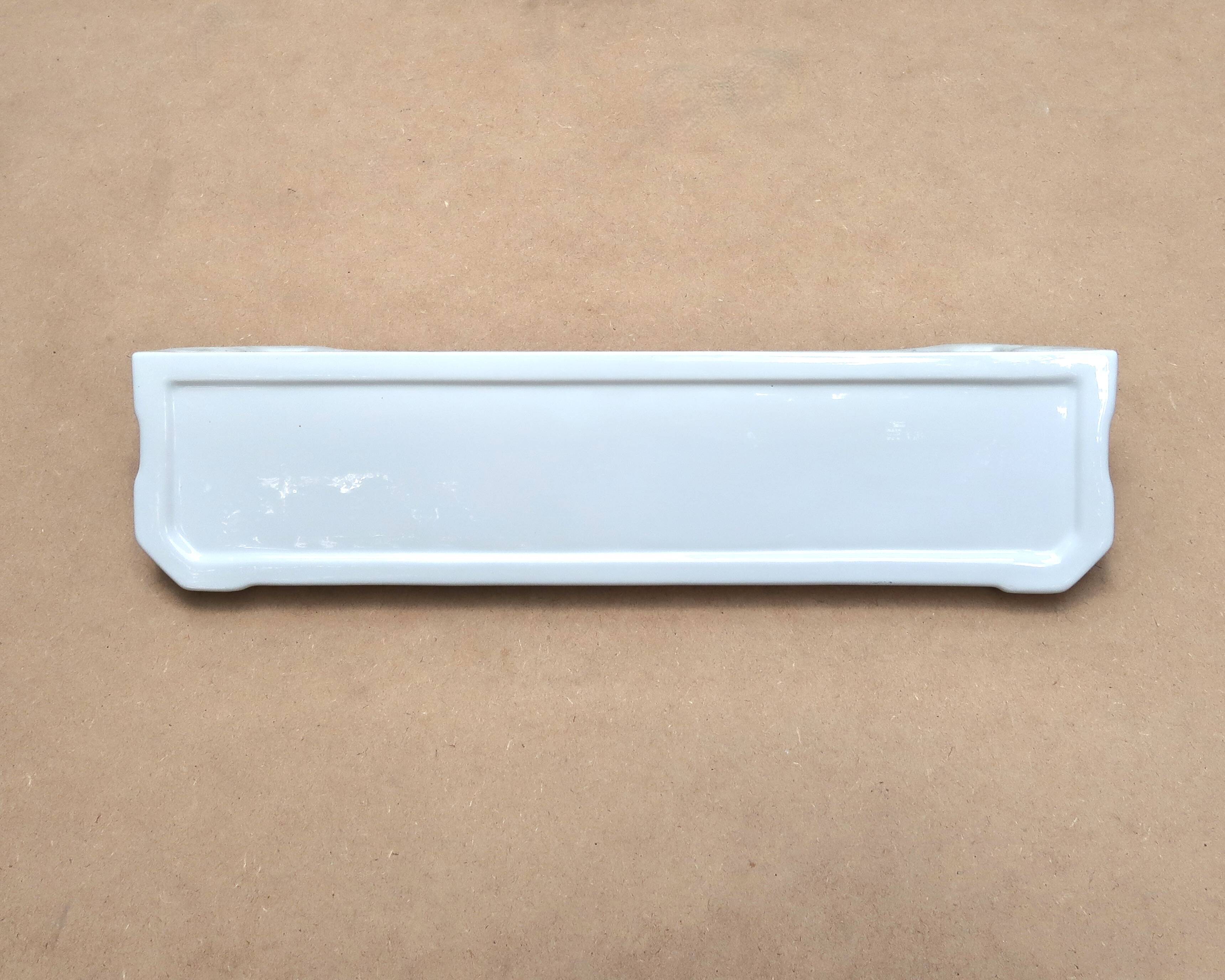 White Porcelain Art Deco Bathroom Wall Shelf