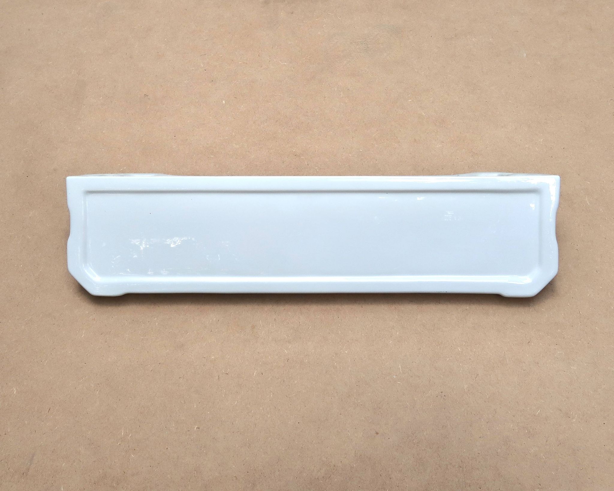 White Porcelain Art Deco Bathroom Wall Shelf