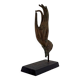 Patinated Bronze Buddha Hand, mounted on a Base, Thailand, 20th Century