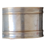 Towel ring in old silver metal