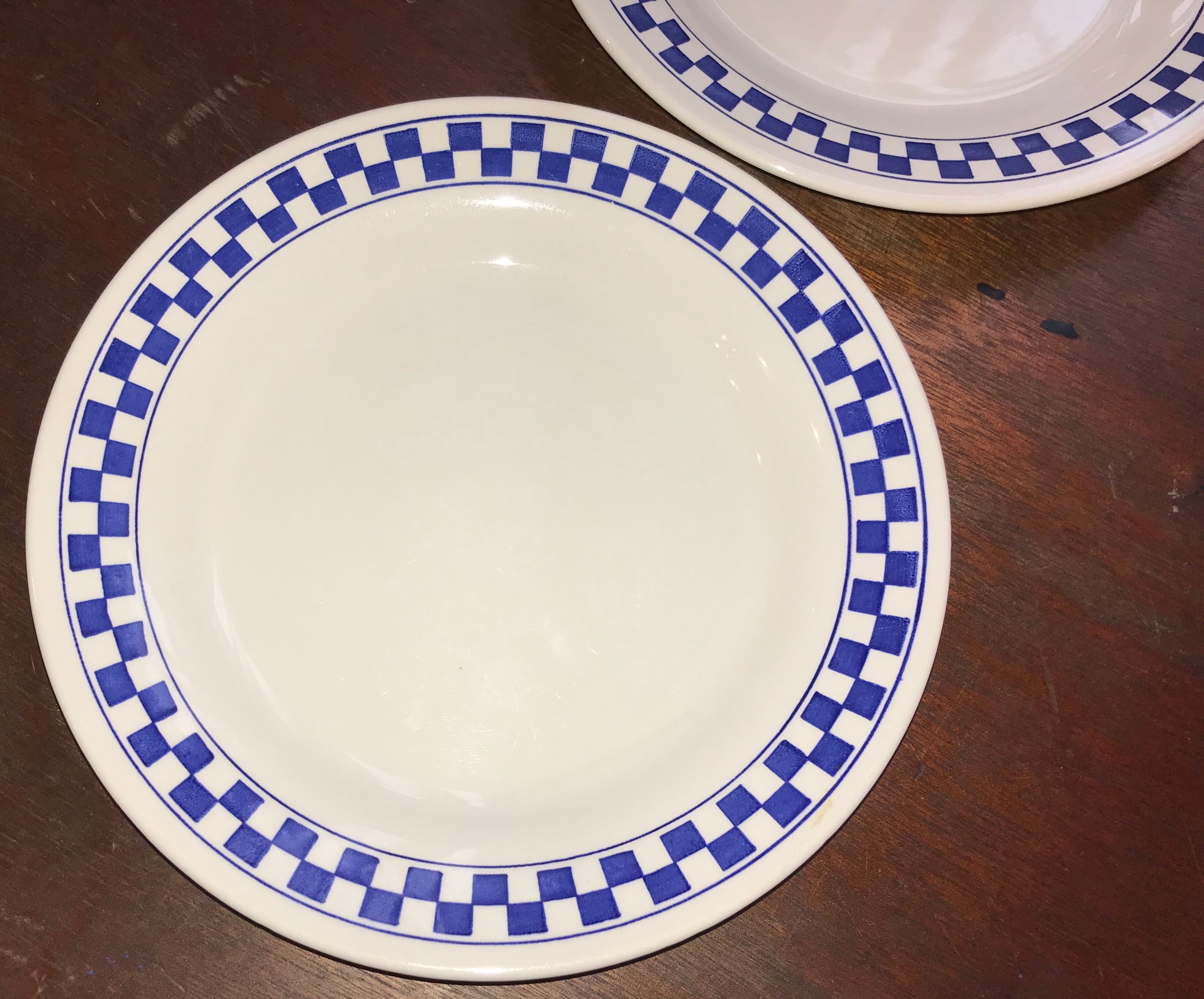 Pair of checkered plates
