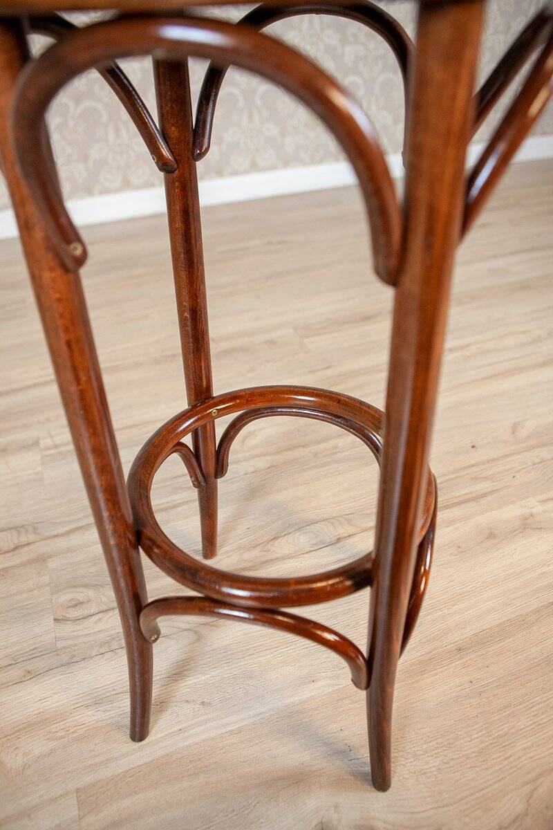 Vintage Bar Stool in Beech, 1980s