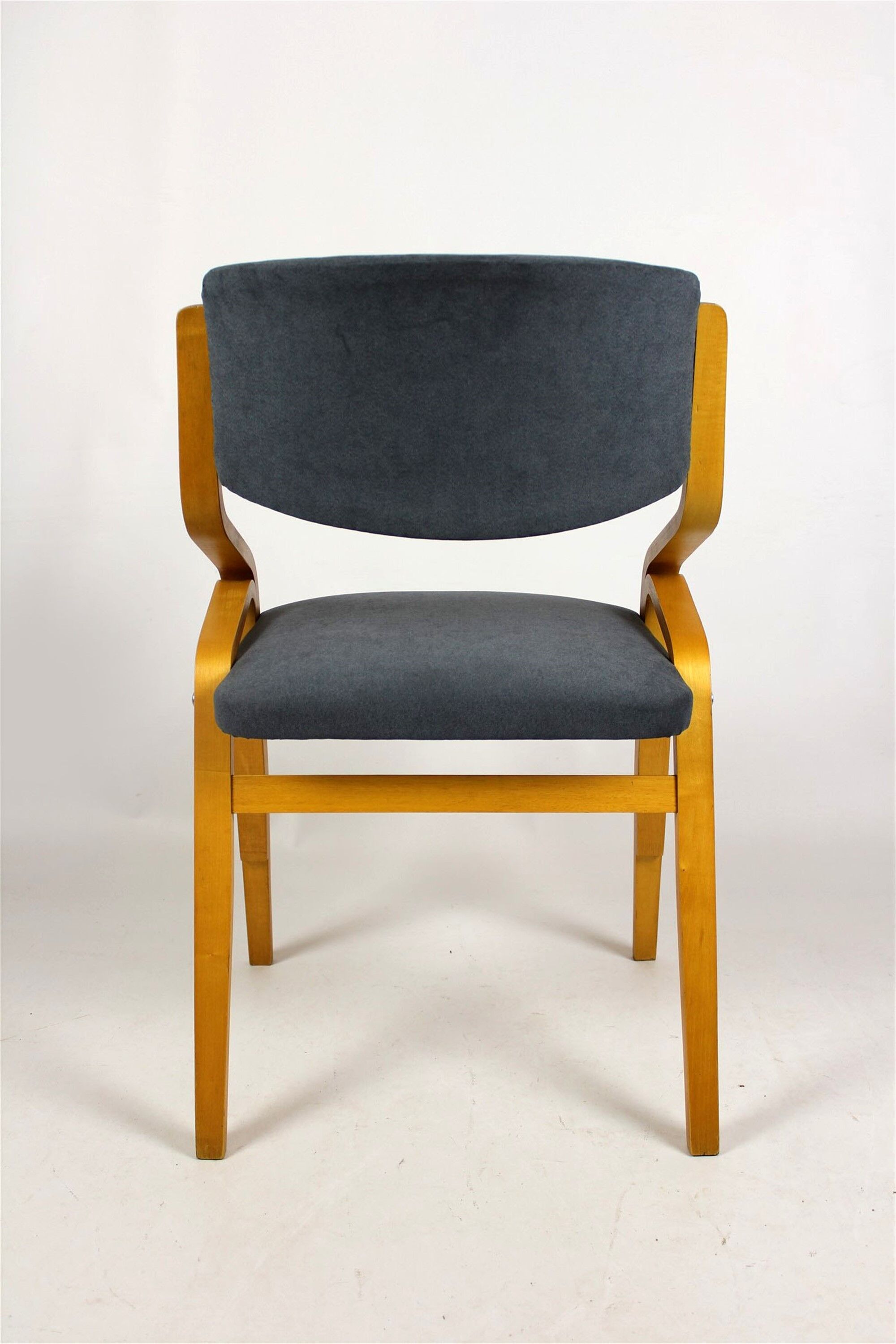 Czech Bent Plywood Chairs from Holesov, 1970s, Set of 4