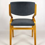 Chaises tchèques en contreplaqué plié de Holesov, années 1970, ensemble de 4