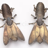 Paire de cendriers mouche