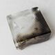 Transparent and Smoky Grey Murano Glass Ashtray – Vintage 1980s Hollywood Regency Decor