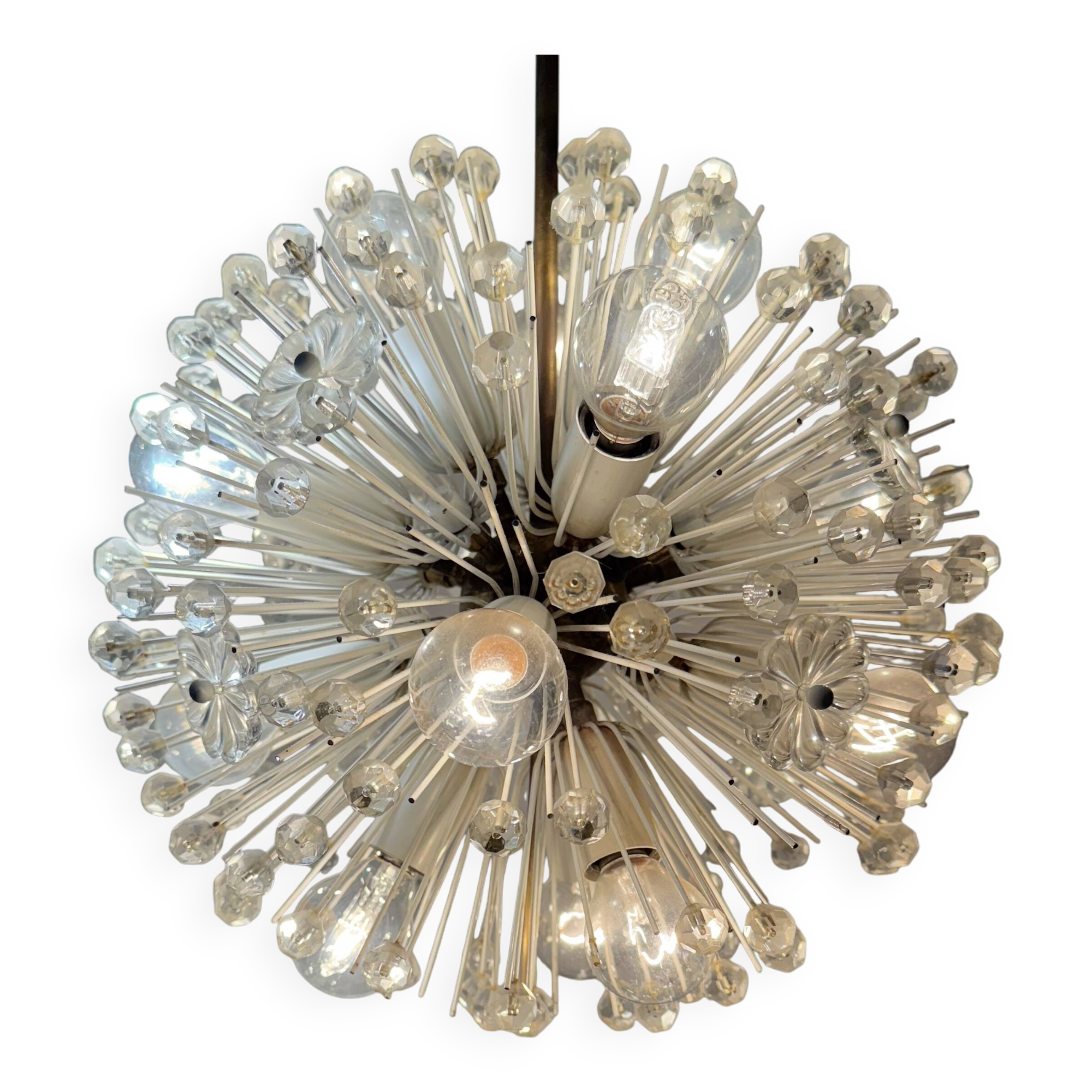 Snowball hanging Lamp by Emil Stejnar for Rupert Nikoll, 1950s