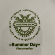 12 deep plates and serving platter Villeroy & Boch Summer Day