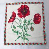 Rectangular tablecloth and 5 towels 70s