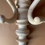 Old coat and hat rack, wall-mounted, in curved wood, from Bistrot, 1920